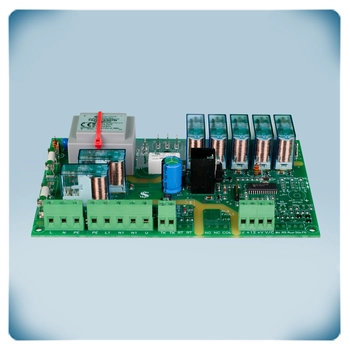 Picture of pcb with electronic components